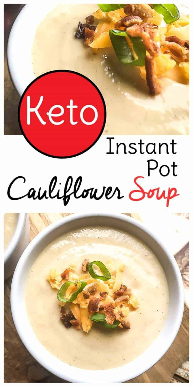 Cauliflower Keto Soup Recipes
 Instant Pot Keto Cauliflower Soup