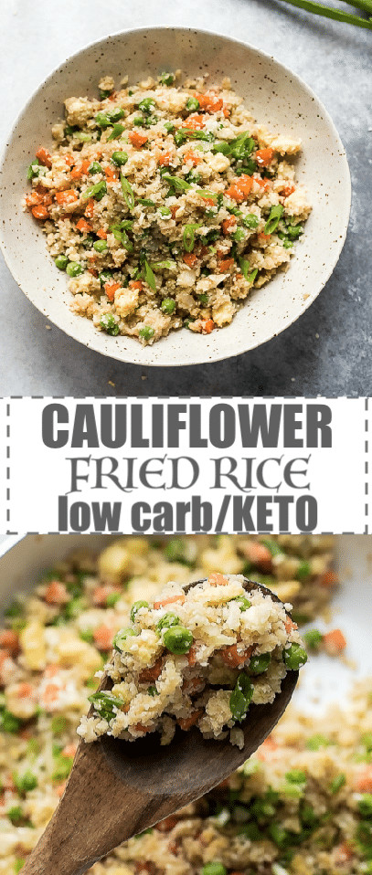 Cauliflower Rice Recipes Low Carb Keto
 Keto Cauliflower Fried Rice Recipe Low Calorie Low Carb