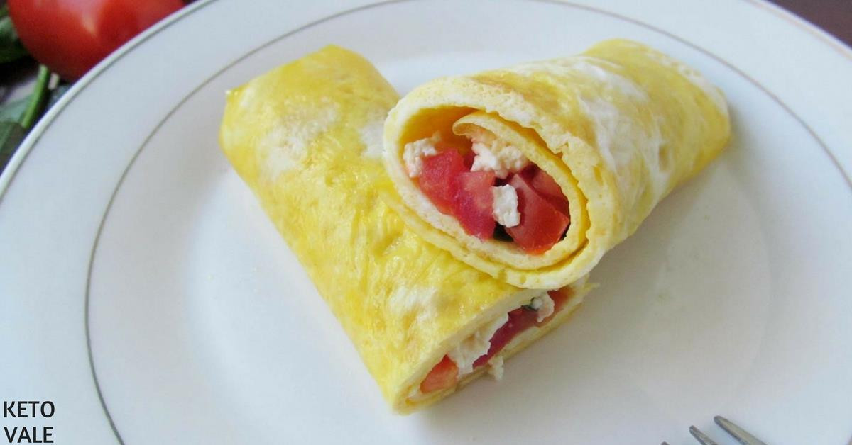 Cheese Wraps Keto Videos
 Egg Wrap with Feta Cheese Tomato Low Carb Recipe