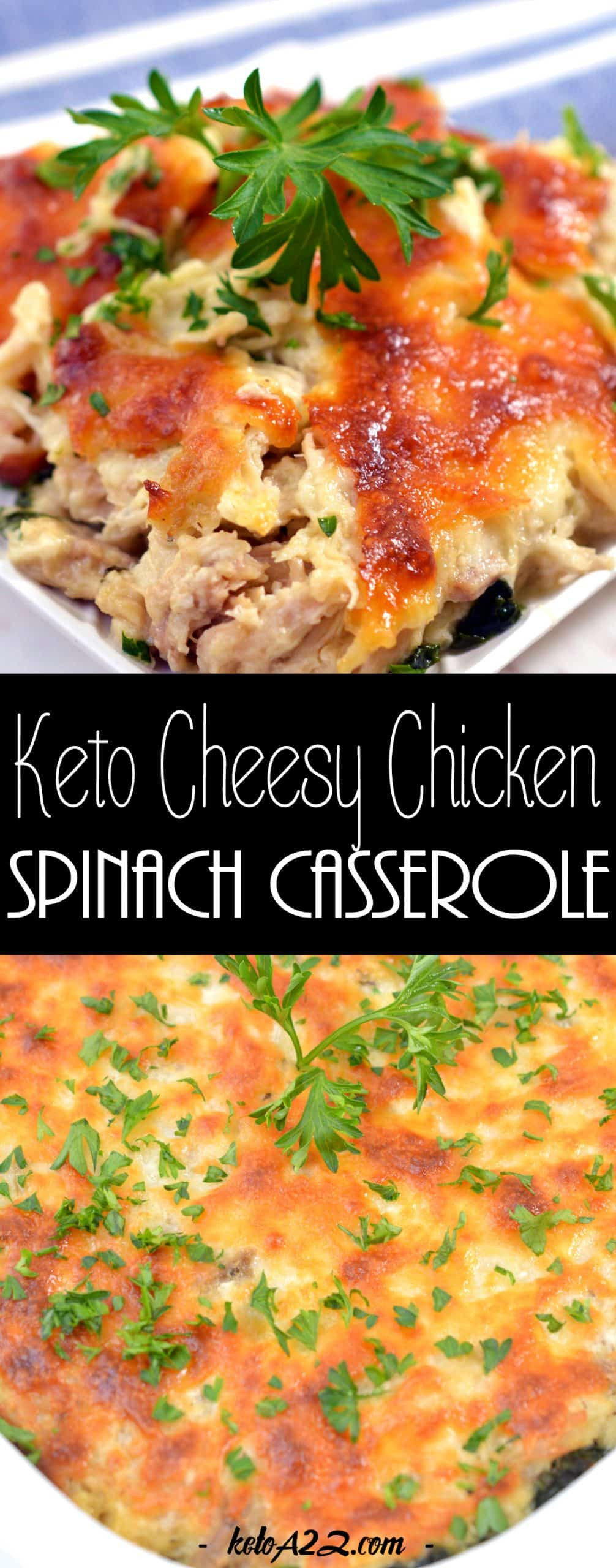Cheesy Chicken Keto
 Keto Cheesy Chicken and Spinach Casserole Easy Keto