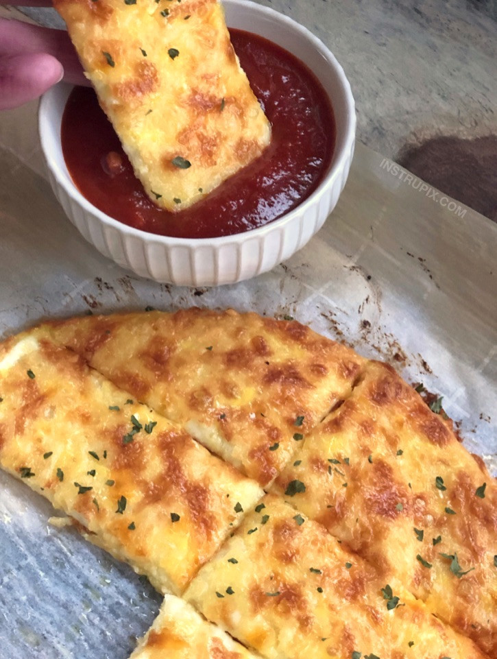 Cheesy Garlic Keto Bread Sticks
 Keto Cheesy Garlic Breadsticks 4 Ingre nts Instrupix