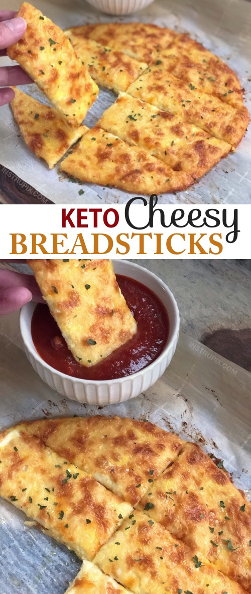 Cheesy Garlic Keto Bread Sticks
 Keto Cheesy Garlic Breadsticks 4 Ingre nts Instrupix