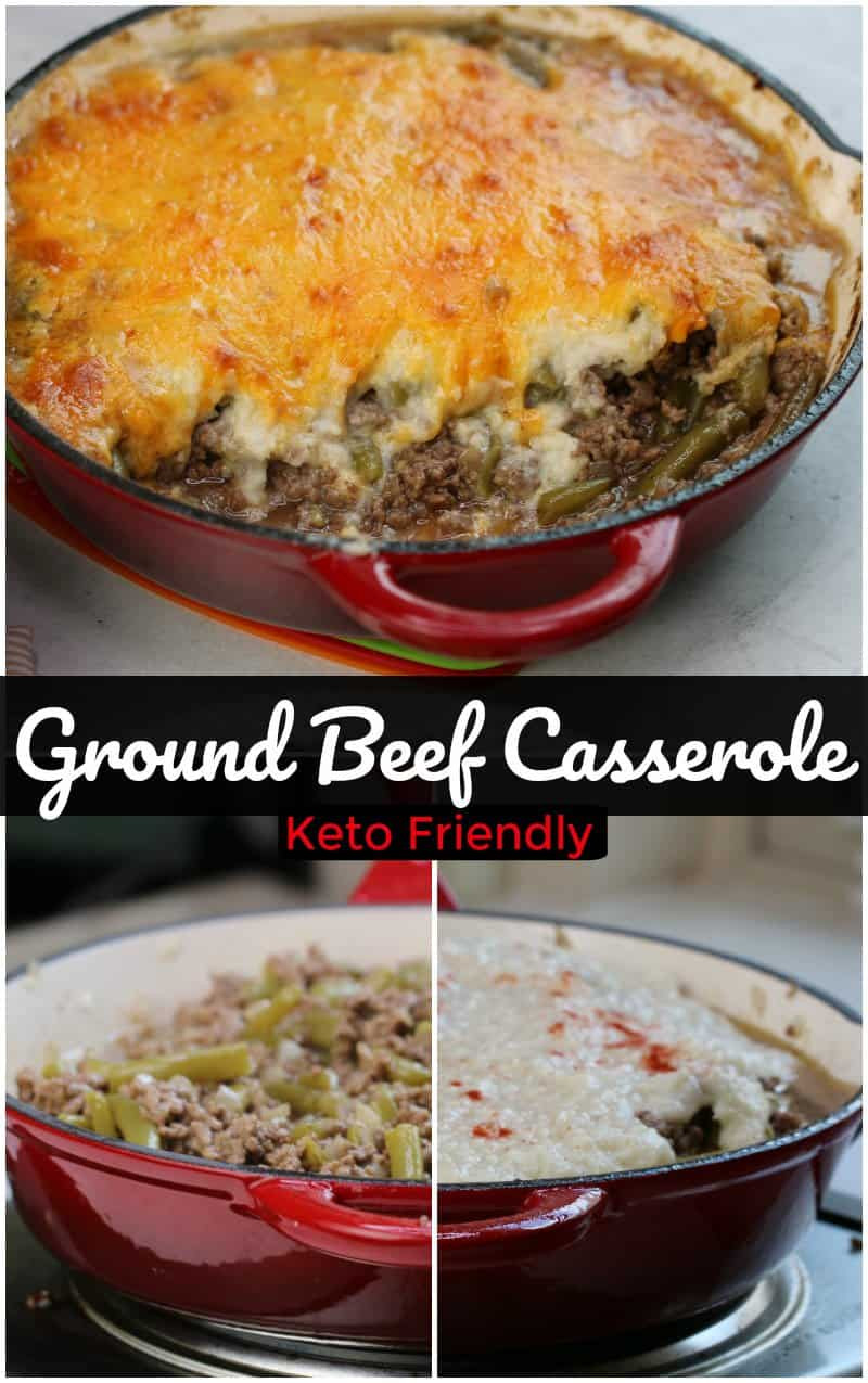 Cheesy Ground Beef Keto
 The BEST Keto Ground Beef Casserole with Cheesy Topping