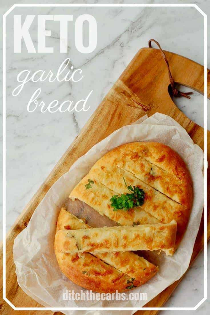 Cheesy Keto Garlic Bread
 Cheesy Keto Garlic Bread only 1 5g net carbs and