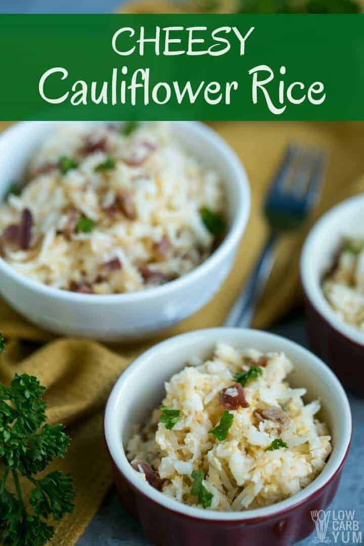 Cheesy Riced Cauliflower Keto
 Cheesy Cauliflower Rice A Quick Keto Meal