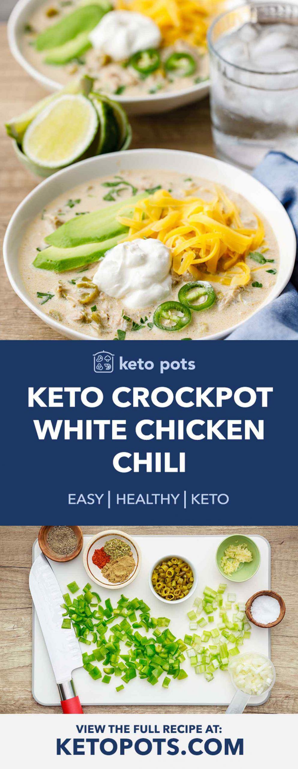 Chicken Chili Crockpot Keto
 Soul Satisfying Keto White Chicken Crockpot Chili Keto Pots
