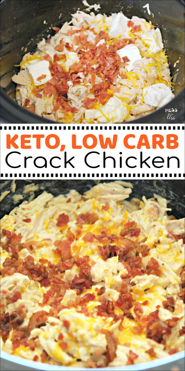 Chicken Crockpot Recipes Healthy Keto
 Keto Crack Chicken in the Crock Pot Mess for Less