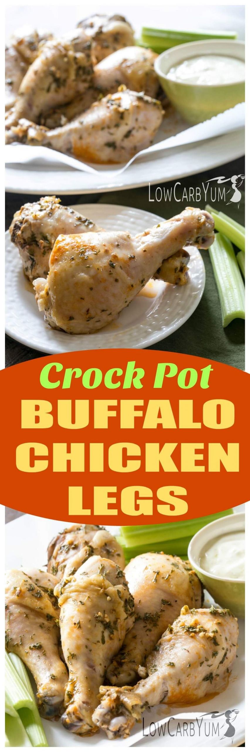 Chicken Drumsticks In The Crockpot Keto
 A simple slow cooker crock pot Buffalo chicken drumsticks