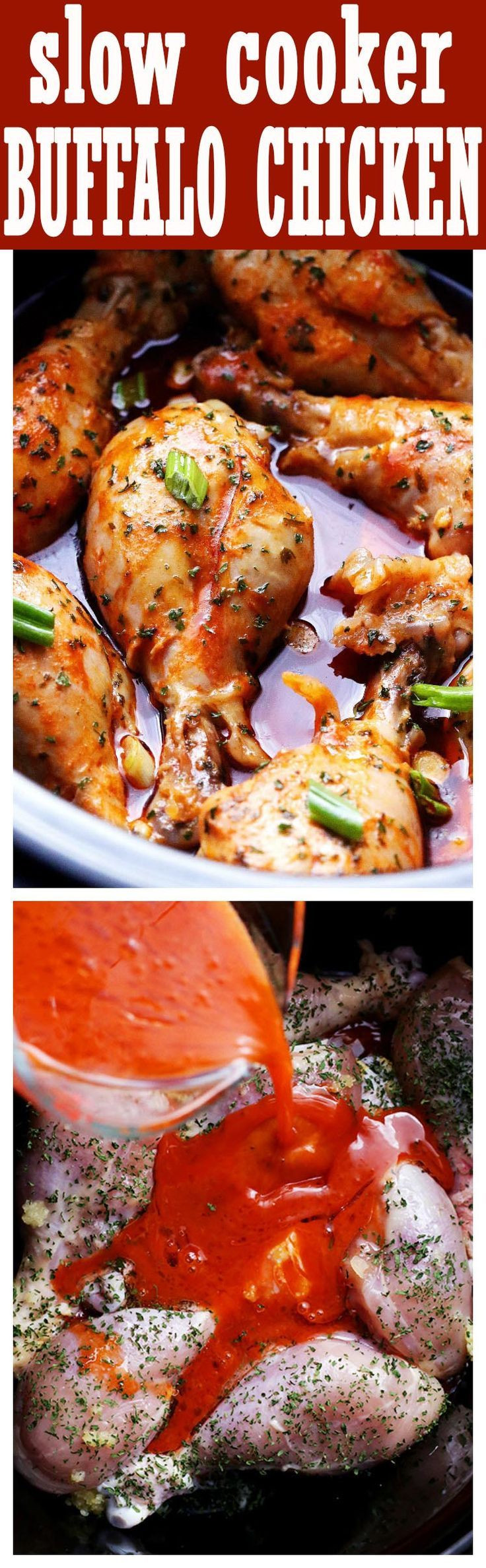 Chicken Drumsticks In The Crockpot Keto
 Slow Cooker Buffalo Chicken Slow cooked spicy and