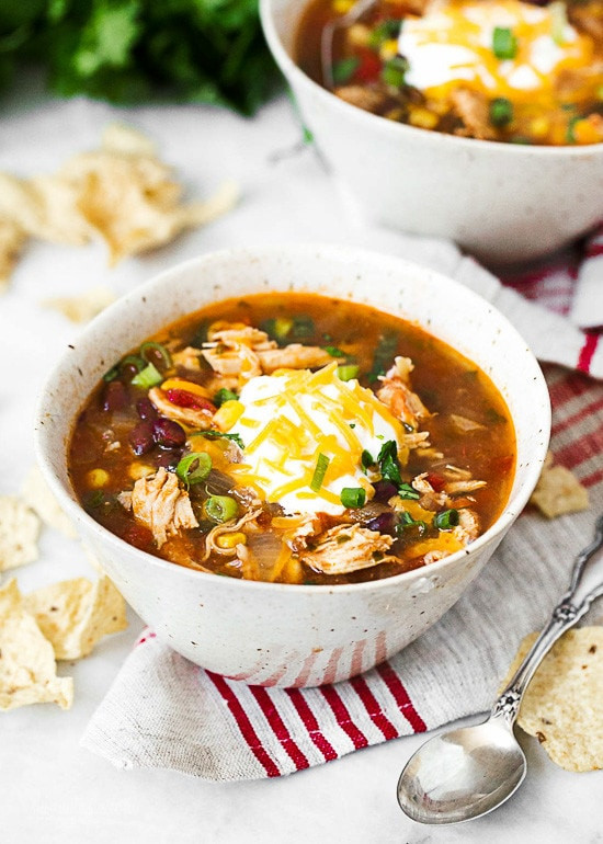 Chicken Enchilada Soup Crock Pot Keto
 Chicken Enchilada Soup Slow Cooker and Instant Pot