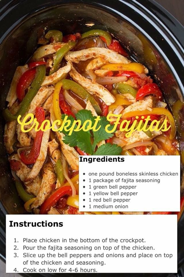 Chicken Fajitas Crockpot Keto
 Pin by Mary Parish on Keto