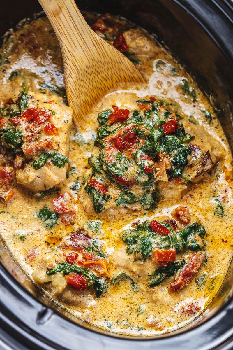 Chicken Keto Crockpot Recipes
 CrockPot Tuscan Garlic Chicken Recipe – How To Make