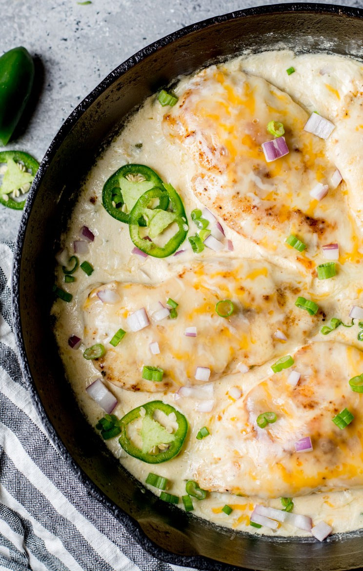 Chicken Keto Meals
 e Pan Keto Cheesy Jalapeño Chicken Maebells