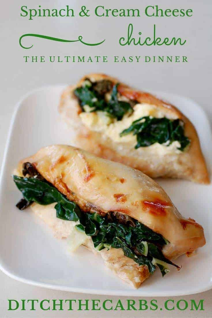 Chicken Keto Recipes Easy
 Keto Spinach Stuffed Chicken — Ditch The Carbs