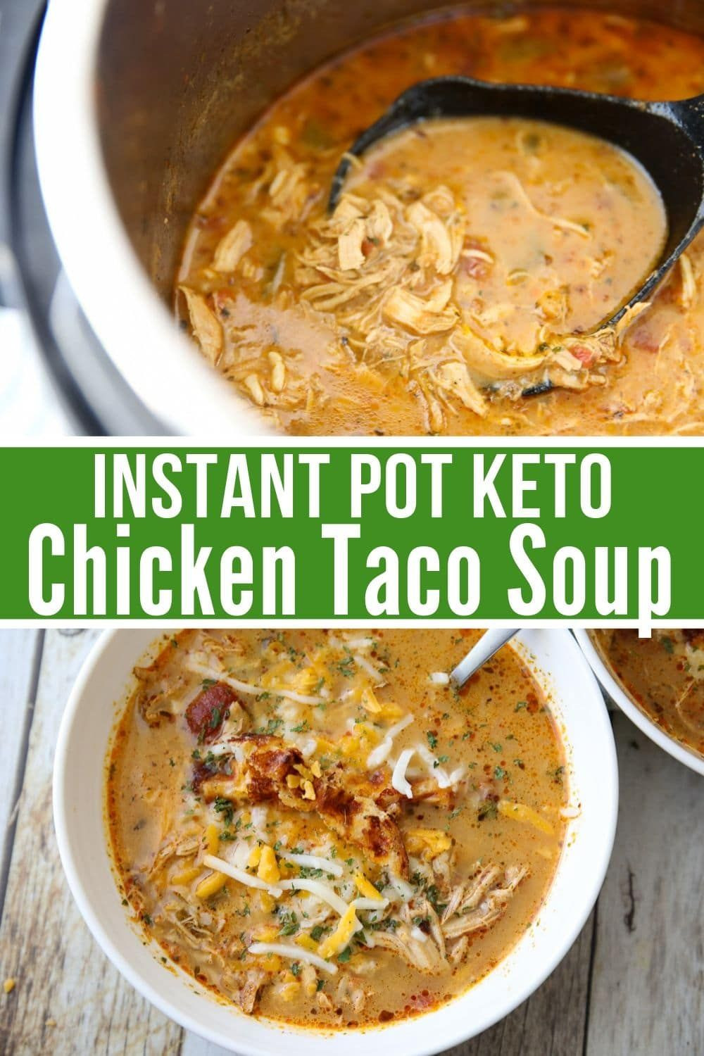 Chicken Tortilla Soup Crock Pot Keto
 The BEST Keto Chicken Taco Soup Instant Pot & Crock Pot