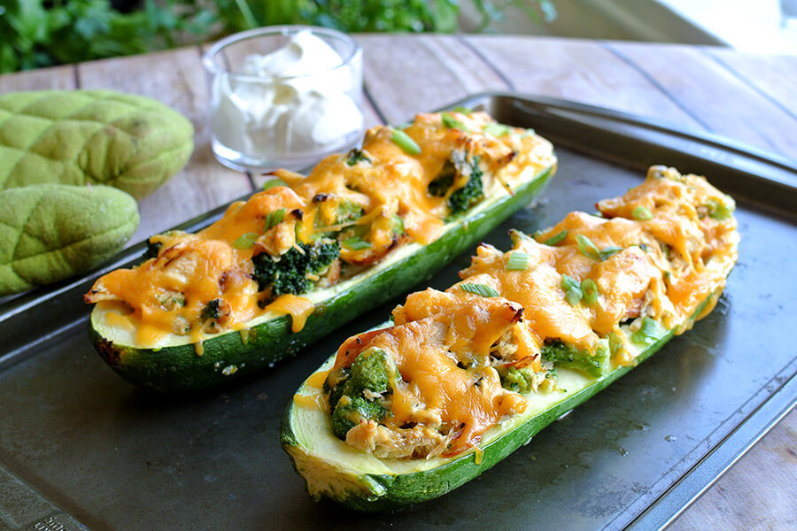 Chicken Zucchini Keto
 Broccoli Chicken Zucchini Boats