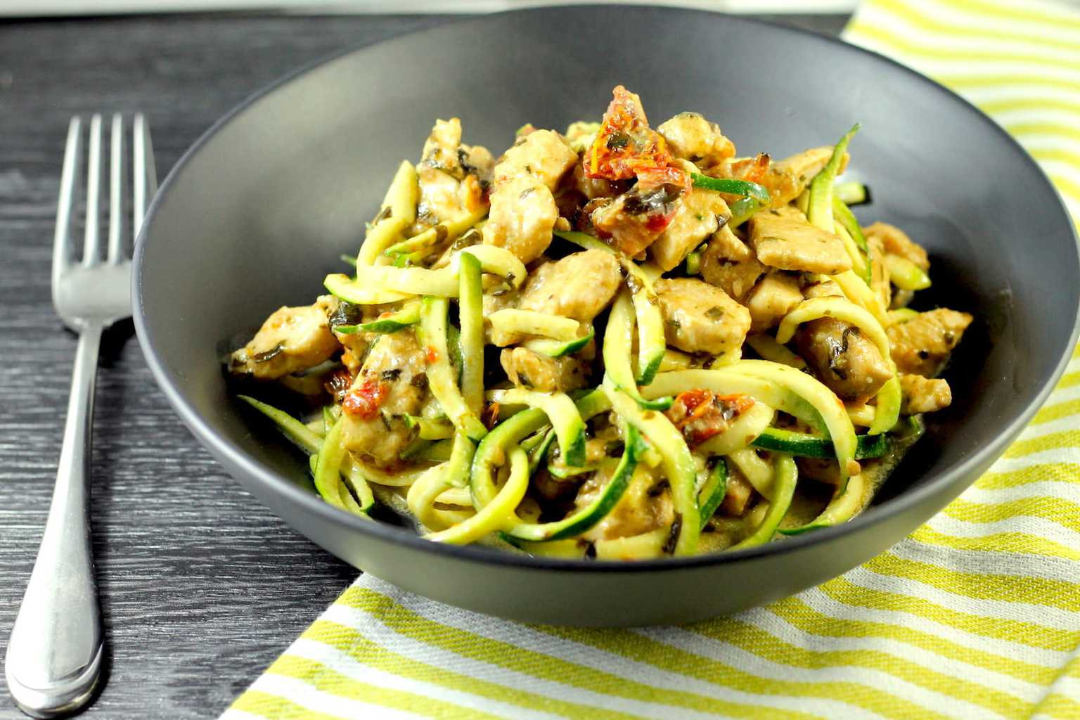 Chicken Zucchini Keto
 Keto Pesto Chicken with Zucchini Noodles