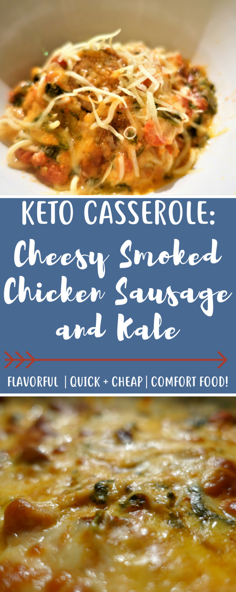 Clean Keto Casserole Recipes
 Keto Cheesy Smoked Chicken Sausage Kale Casserole