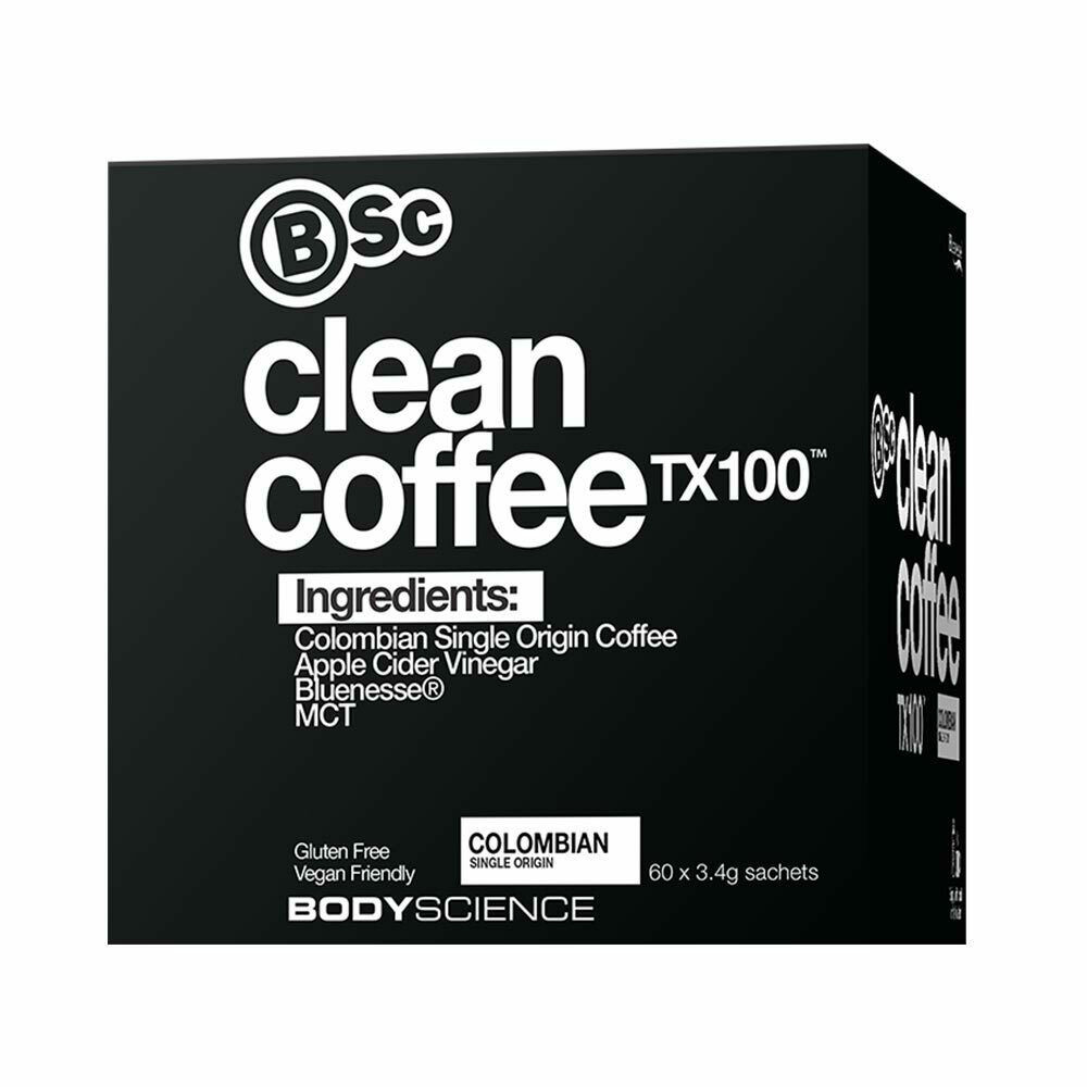 Clean Keto Coffee
 BSc BodyScience Clean Coffee TX100 Keto Friendly Instant