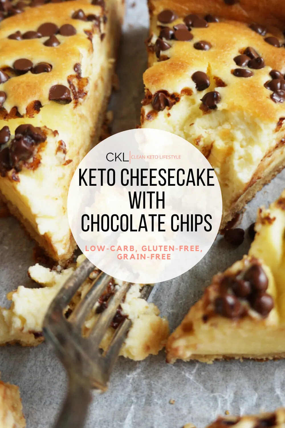 Clean Keto Dessert Recipes
 Keto Cheesecake with Chocolate Chips
