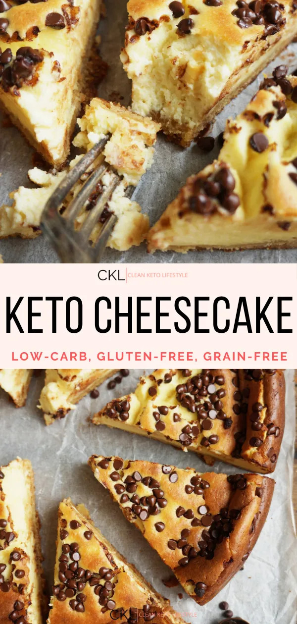 Clean Keto Dessert Recipes
 Keto Cheesecake with Chocolate Chips