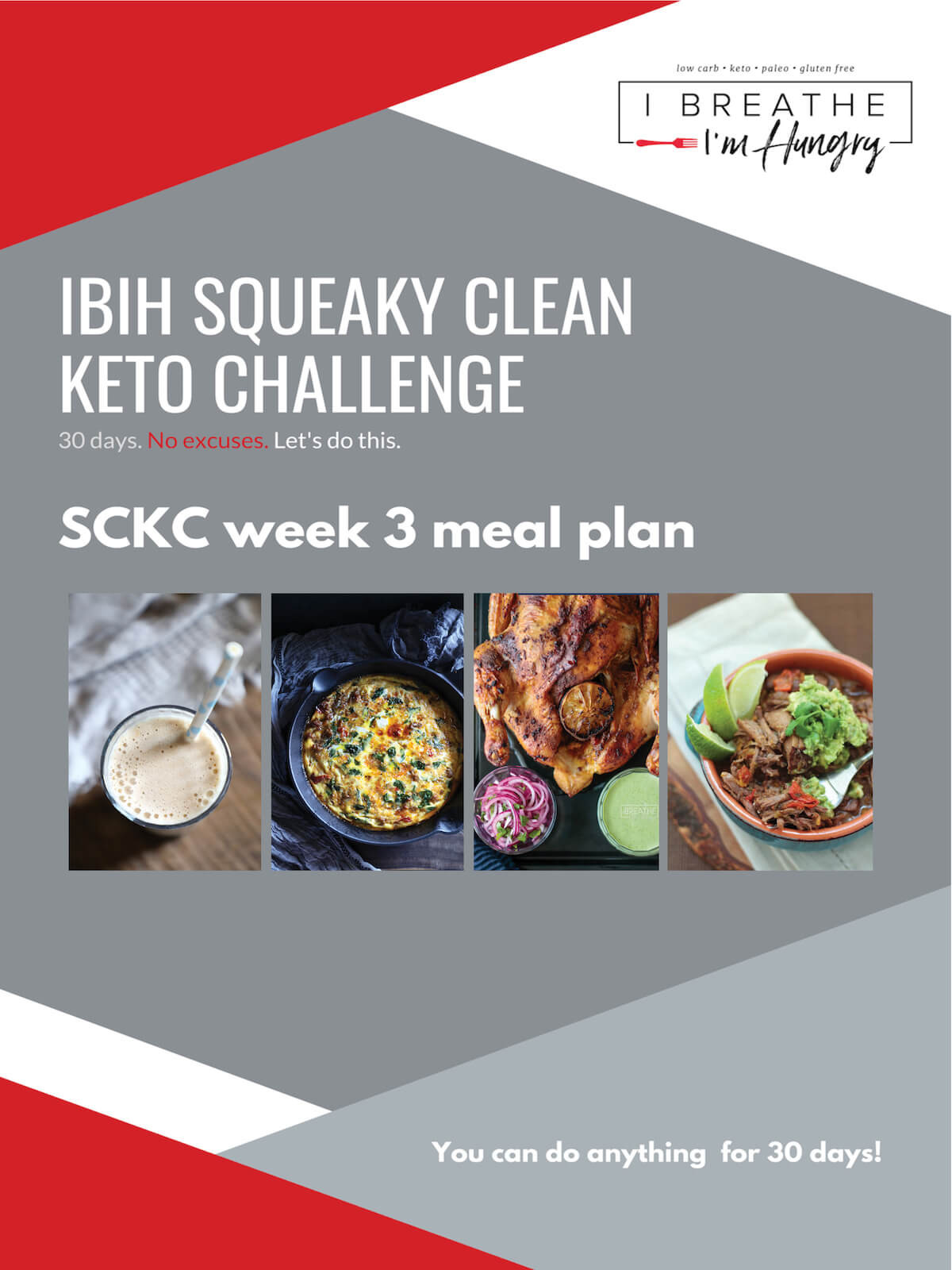 Clean Keto Menu
 Week 3 Squeaky Clean Keto Meal Plan SCKC