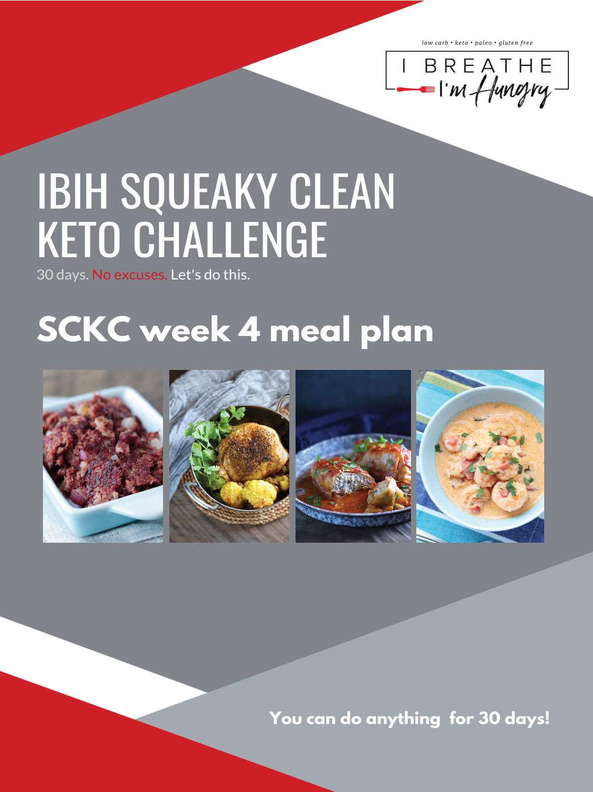 Clean Keto Menu
 Week 4 Squeaky Clean Keto Meal Plan SCKC