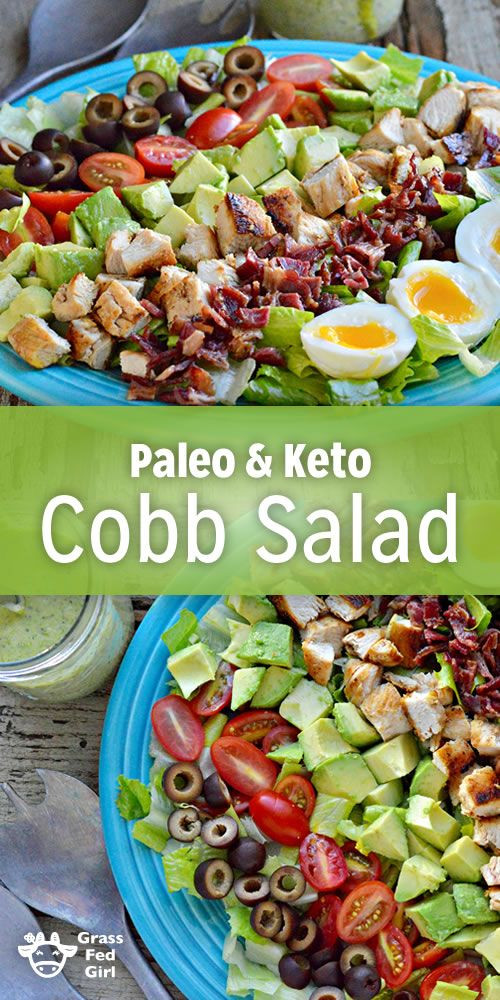 Clean Keto Salad Dressing
 Keto Cobb Salad Recipe with Green Goddess Dressing