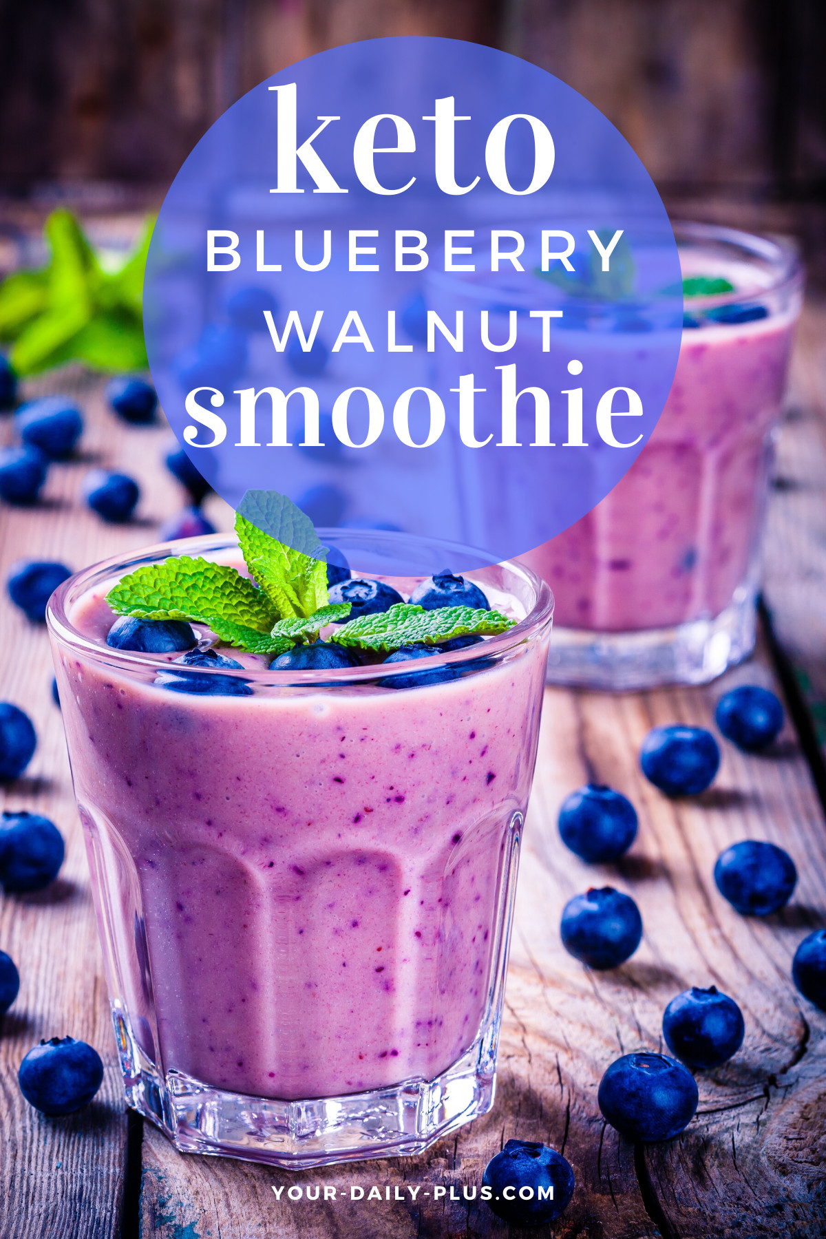 Clean Keto Smoothie
 Keto Blueberry Walnut Smoothie Recipe in 2020