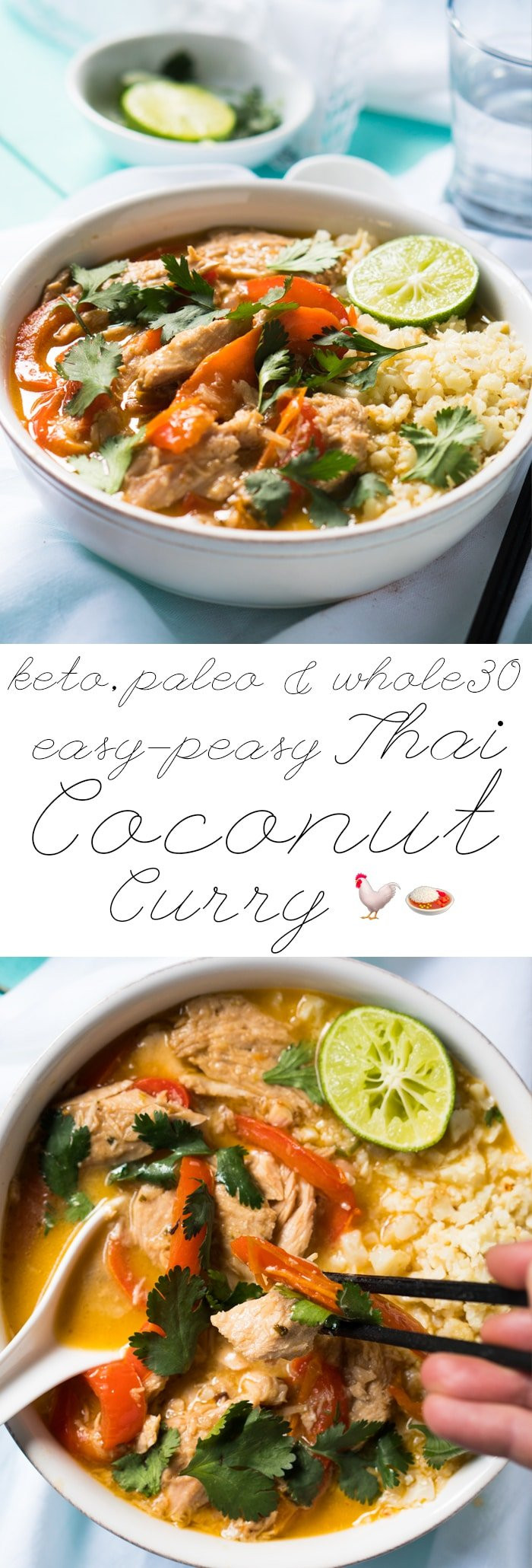 Coconut Chicken Keto Paleo Whole30 & Keto Thai Coconut Curry Chicken 🍛 Easy Peasy