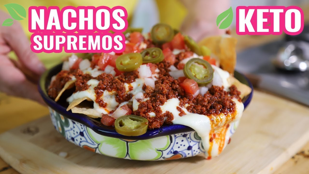 Comida Keto Videos
 Nachos Mexicanos Receta keto en Español 🧀 bajos en