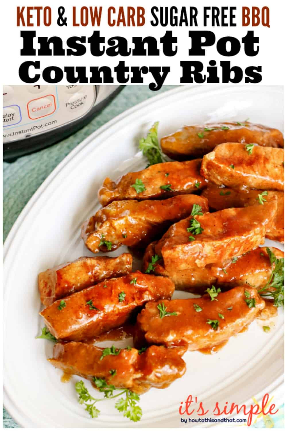 Country Style Ribs In Crock Pot Keto
 Keto Country Style Ribs TENDER Juicy Keto Insant Pot Ribs