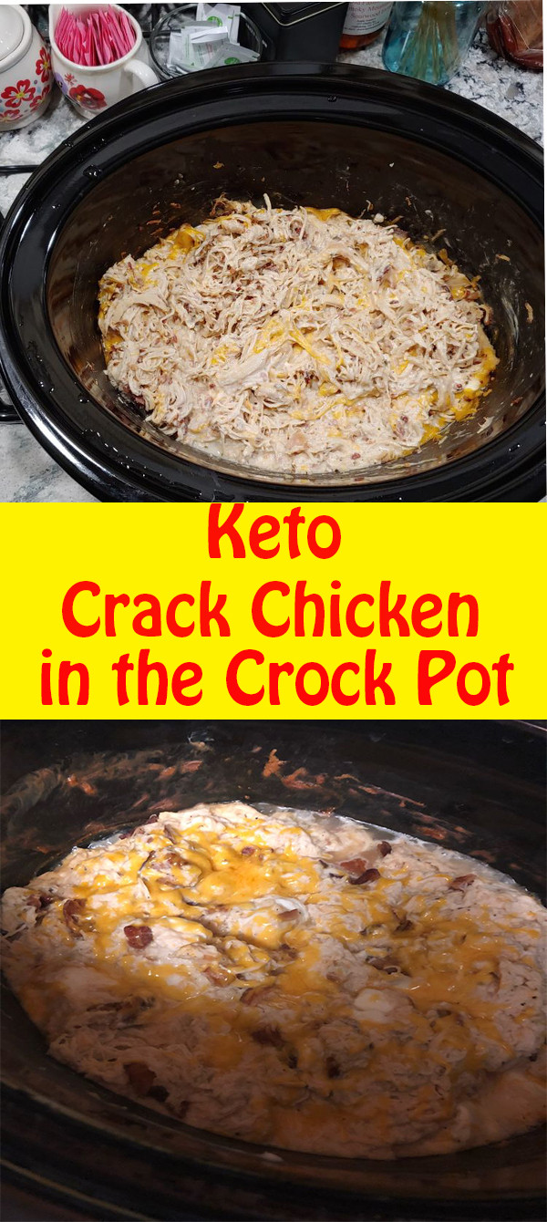 Cream Cheese Chicken Crock Pot Keto
 Keto Crack Chicken in the Crock Pot keto crackchicken