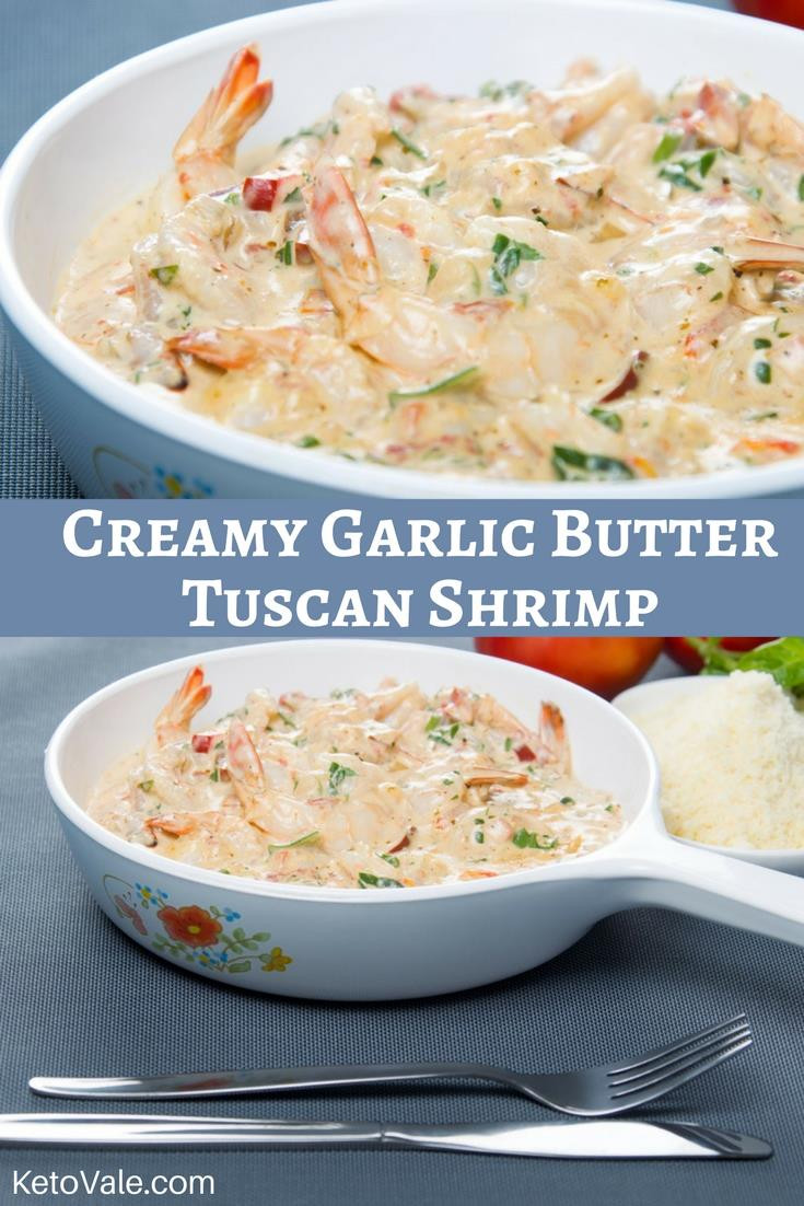 Creamy Garlic Butter Tuscan Shrimp Keto
 Creamy Garlic Butter Tuscan Shrimp Low Carb Recipe