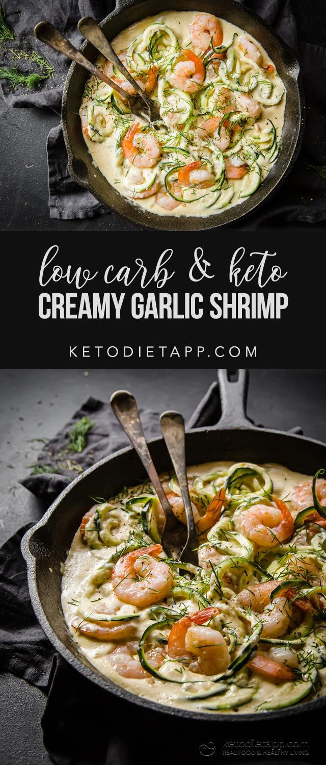 Creamy Garlic Shrimp Keto
 Creamy Keto Garlic Shrimp For Two Recipe in 2020