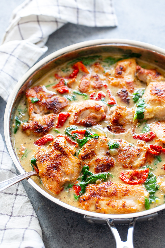 Creamy Tuscan Chicken Keto
 Creamy Tuscan Chicken Paleo Whole30 Keto