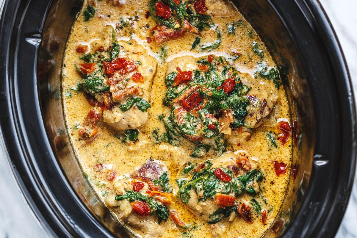 Crock Pot Keto Chicken Recipes
 CrockPot Tuscan Garlic Chicken Recipe – How To Make