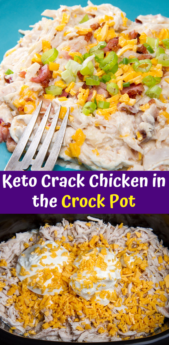 Crock Pot Keto Crack Chicken
 KETO CRACK CHICKEN IN THE CROCK POT