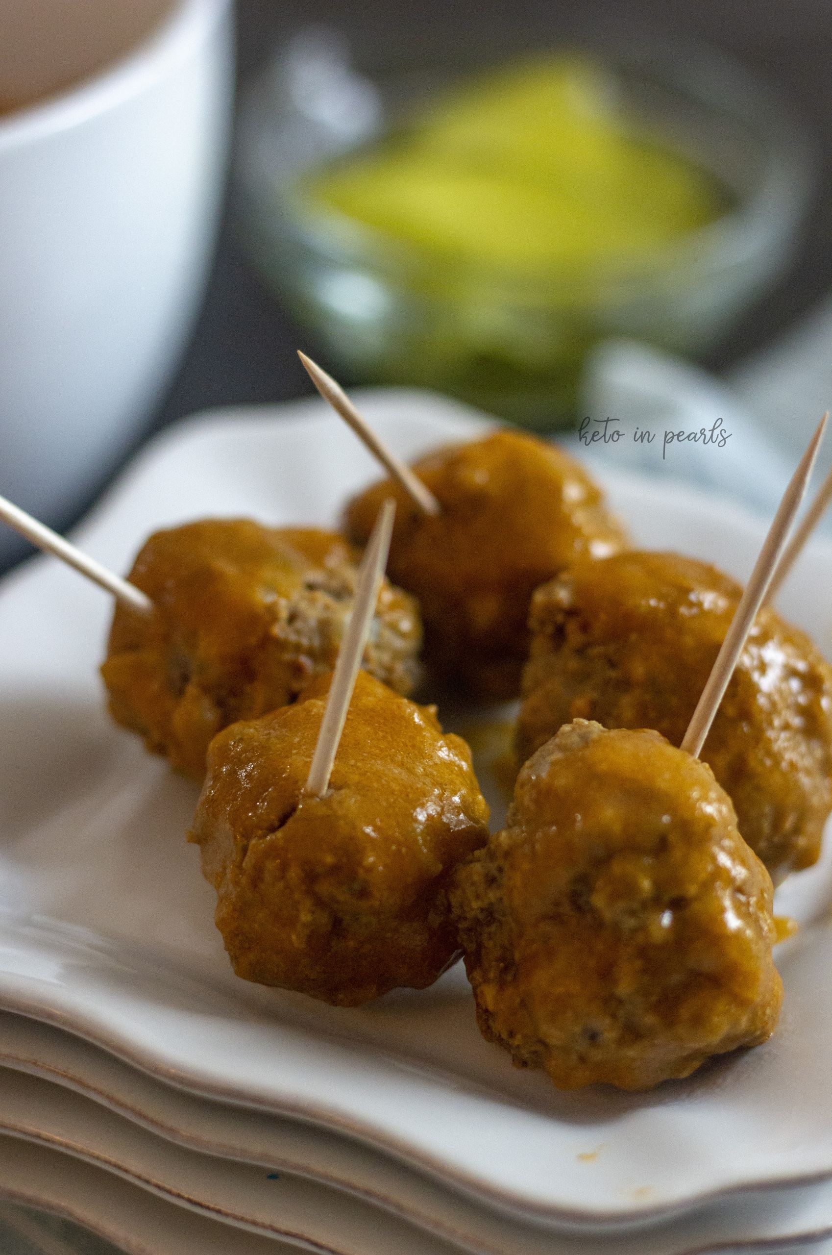 Crock Pot Keto Meatballs
 Keto Crock Pot Meatballs with Tangy Dipping Sauce