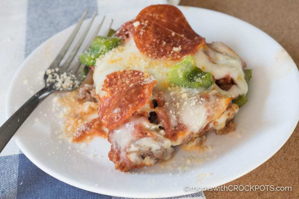 Crock Pot Keto Pizza
 Crockpot Crustless Pizza Recipe Keto Low Carb Moms