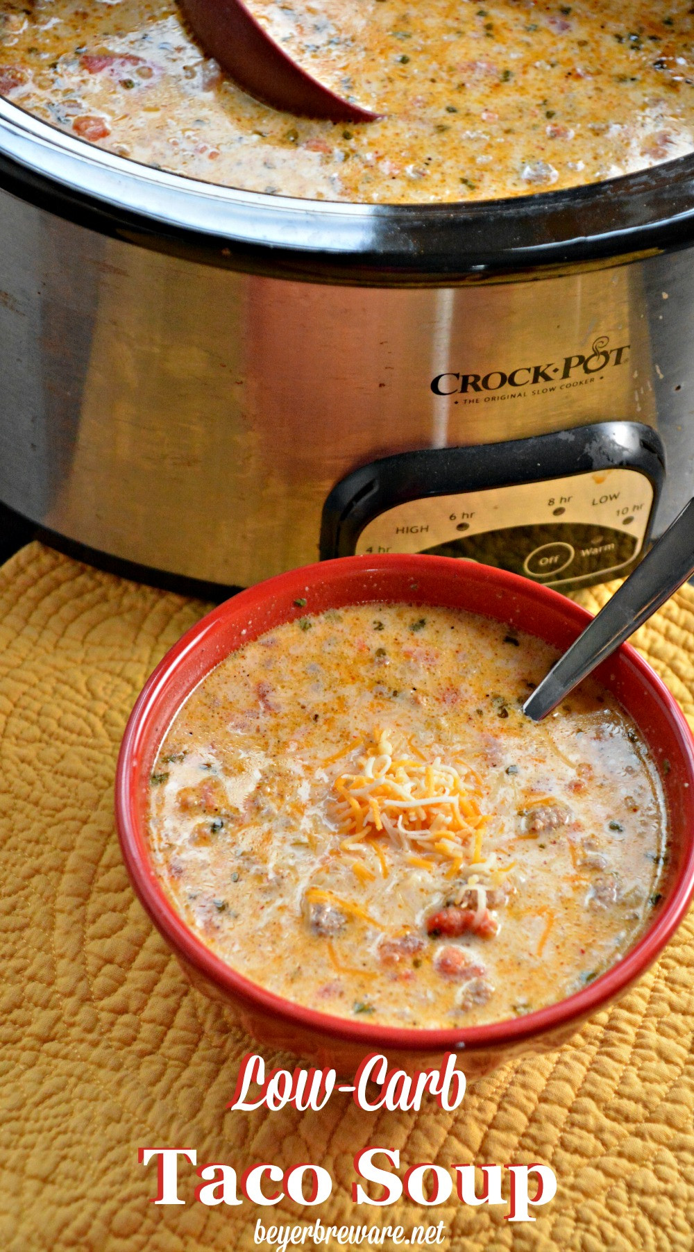 Crock Pot Keto Recipes Low Carb
 Crock Pot Low Carb Taco Soup Beyer Beware