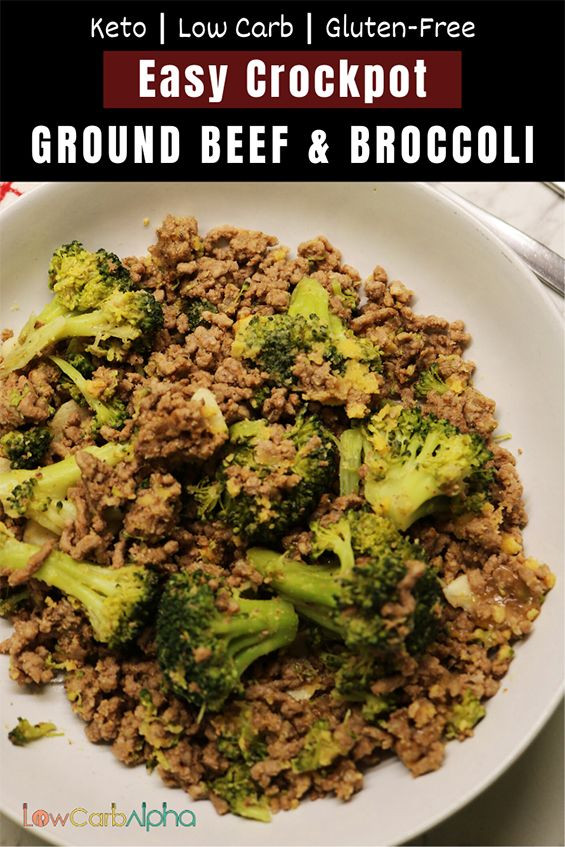 Crockpot Ground Beef Keto
 Crockpot Keto Ground Beef & Broccoli