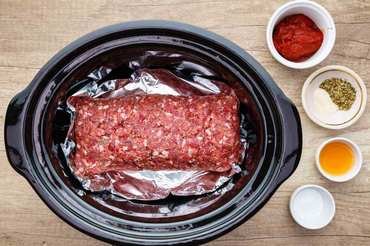 Crockpot Keto Meatloaf
 Classic Crockpot Keto Meatloaf for an Easy Family Meal