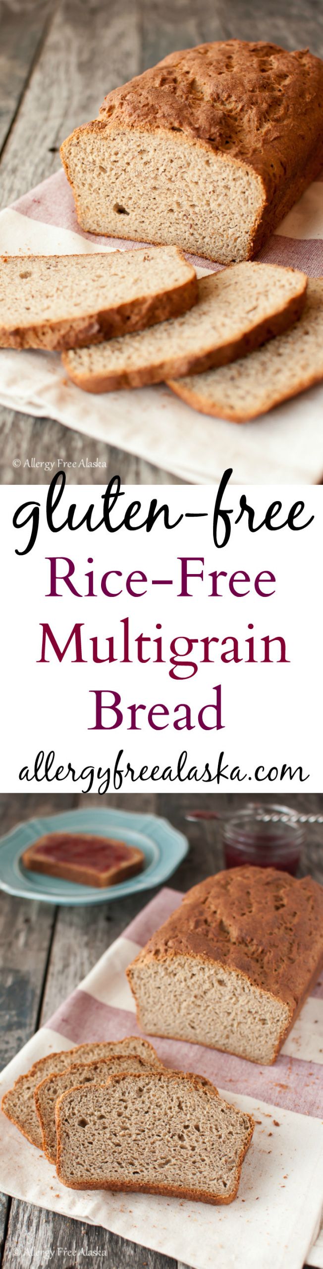 Dairy Free Gluten Free Bread
 Gluten & Rice Free Multigrain Bread