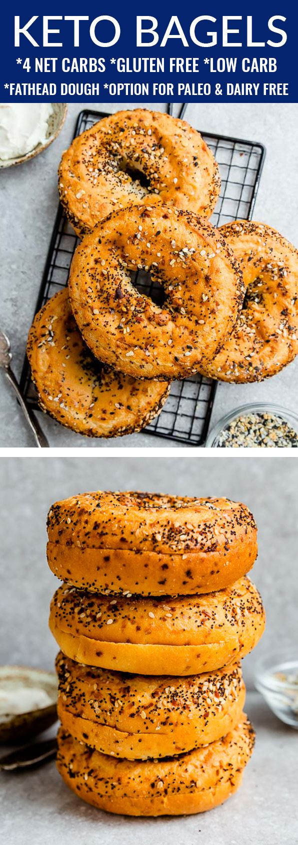 Dairy Free Keto Bagel Recipe
 KETO BAGELS