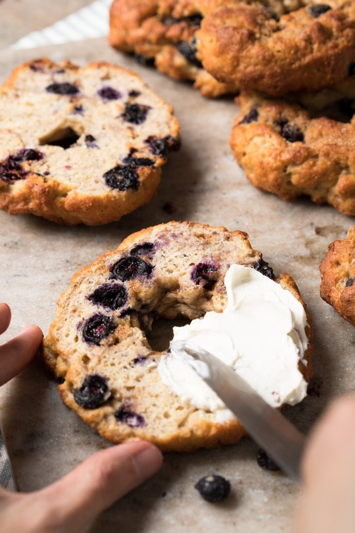 Dairy Free Keto Bagels
 Gluten Free Paleo & Keto Blueberry Bagels gnom gnom