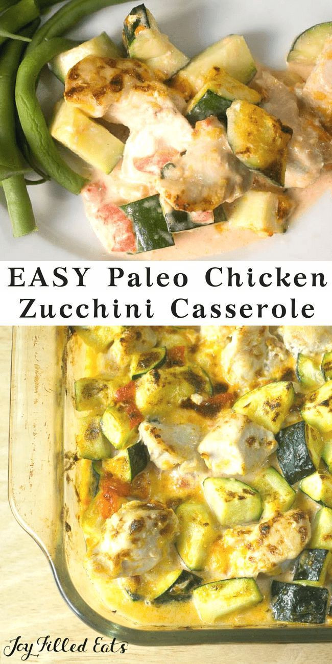 Dairy Free Keto Casserole Recipes
 Chicken Zucchini Casserole Paleo Low Carb Keto THM S