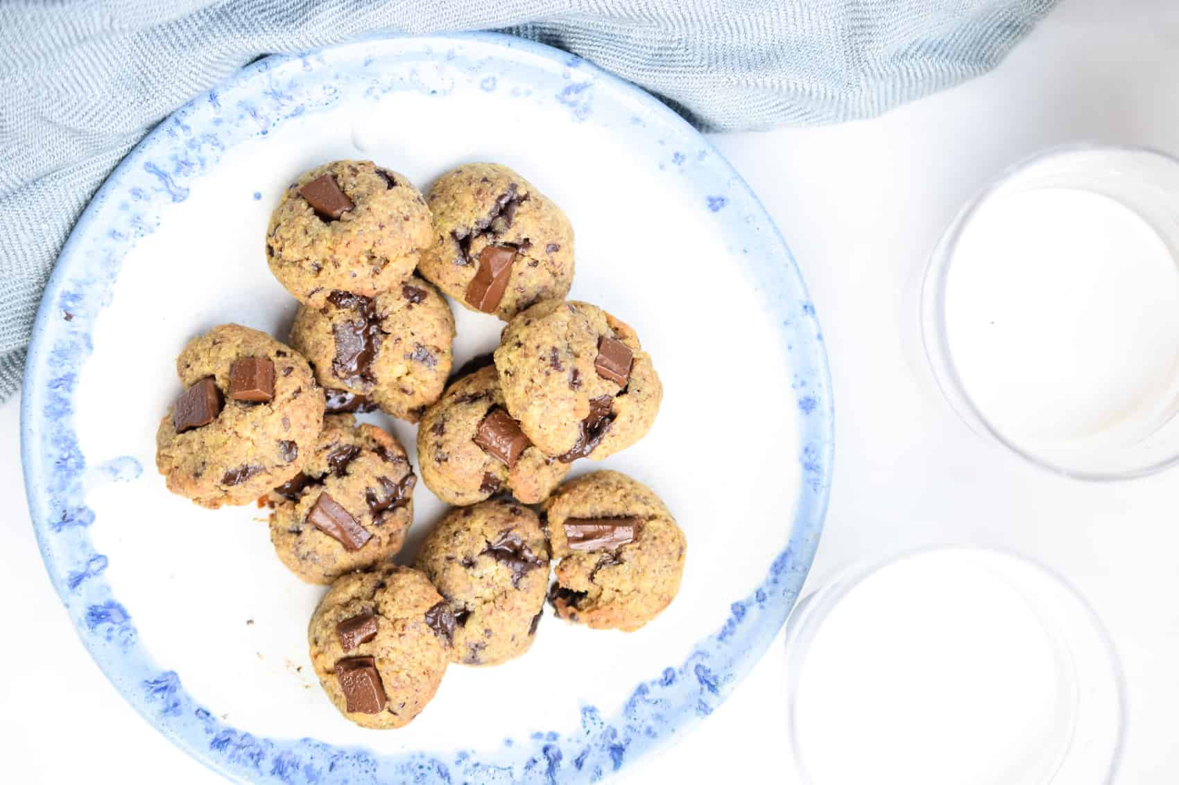 Dairy Free Keto Chocolate Chip Cookies
 Egg Free Tahini Chocolate Chip Cookies Keto Dairy Free