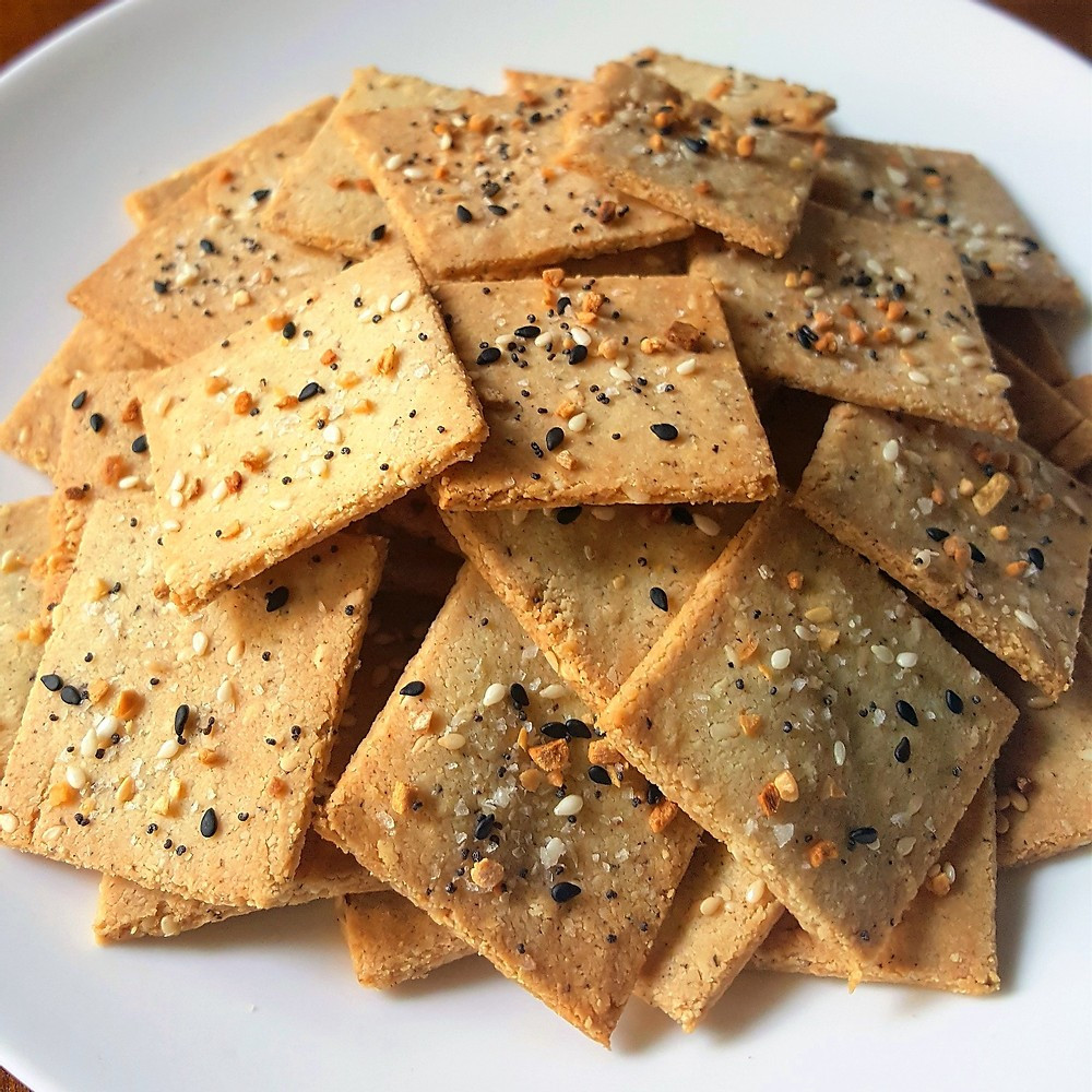 Dairy Free Keto Crackers
 Low Carb Everything Crackers Gluten Free