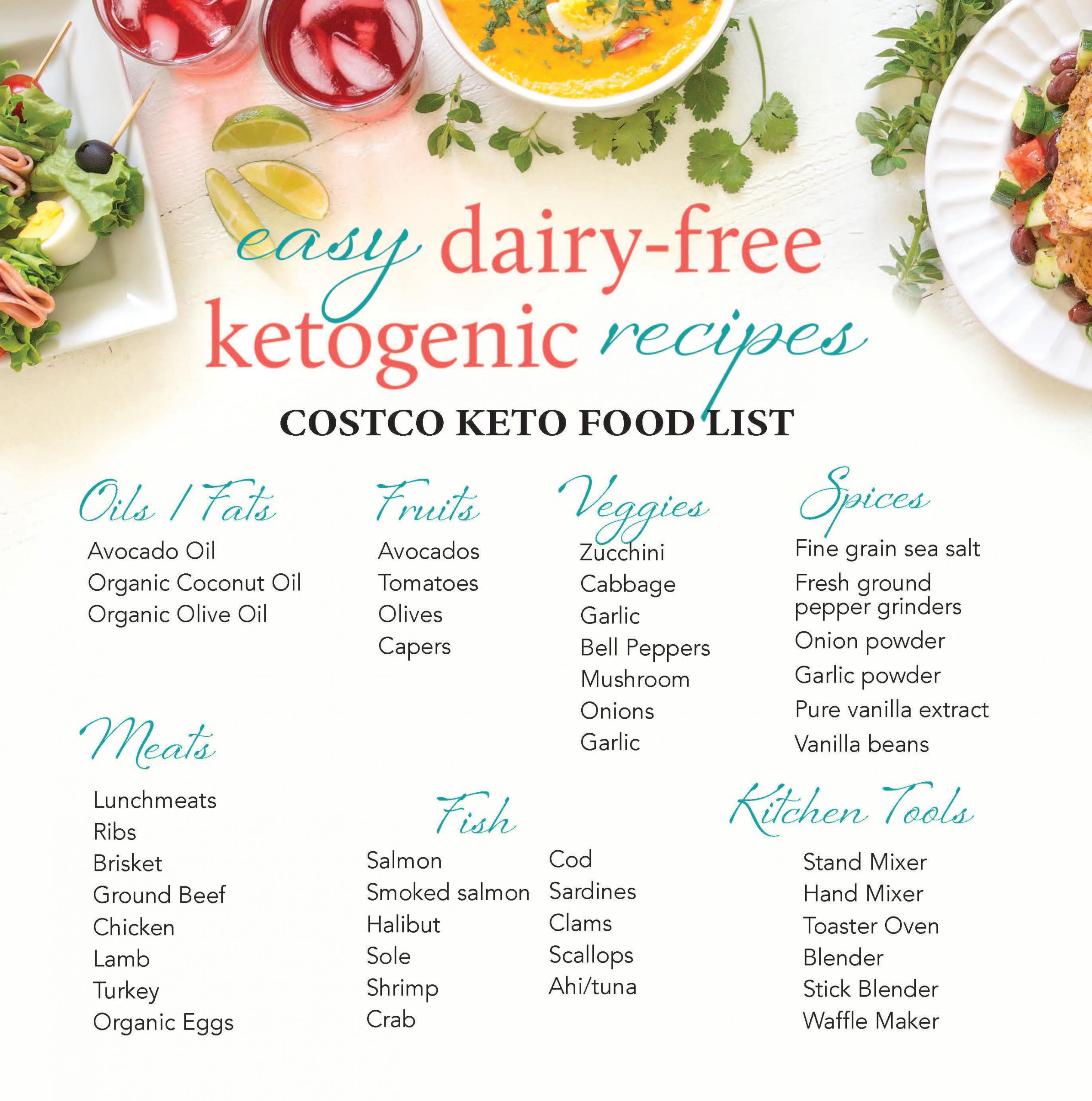Dairy Free Keto Grocery List
 Maria Mind Body Health